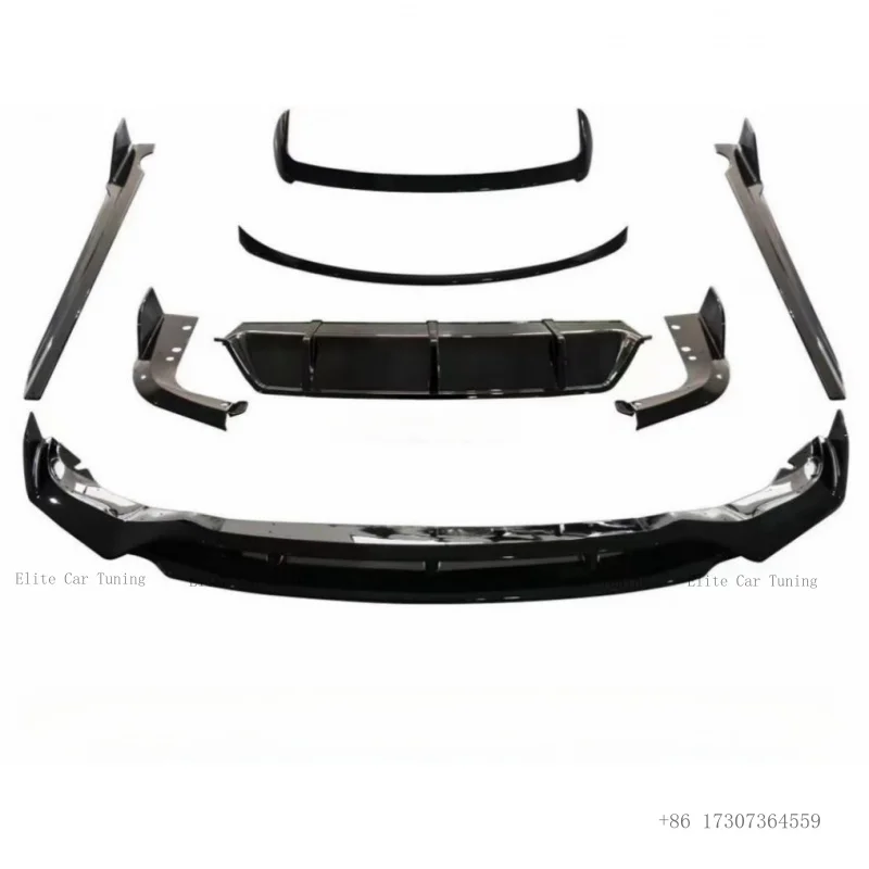 Knight Warrior for BMW X5 G05 19-22 Pre Lci Upgrade Black Warrior G05 Front Rear Lip Side Skirt Roof Spoiler