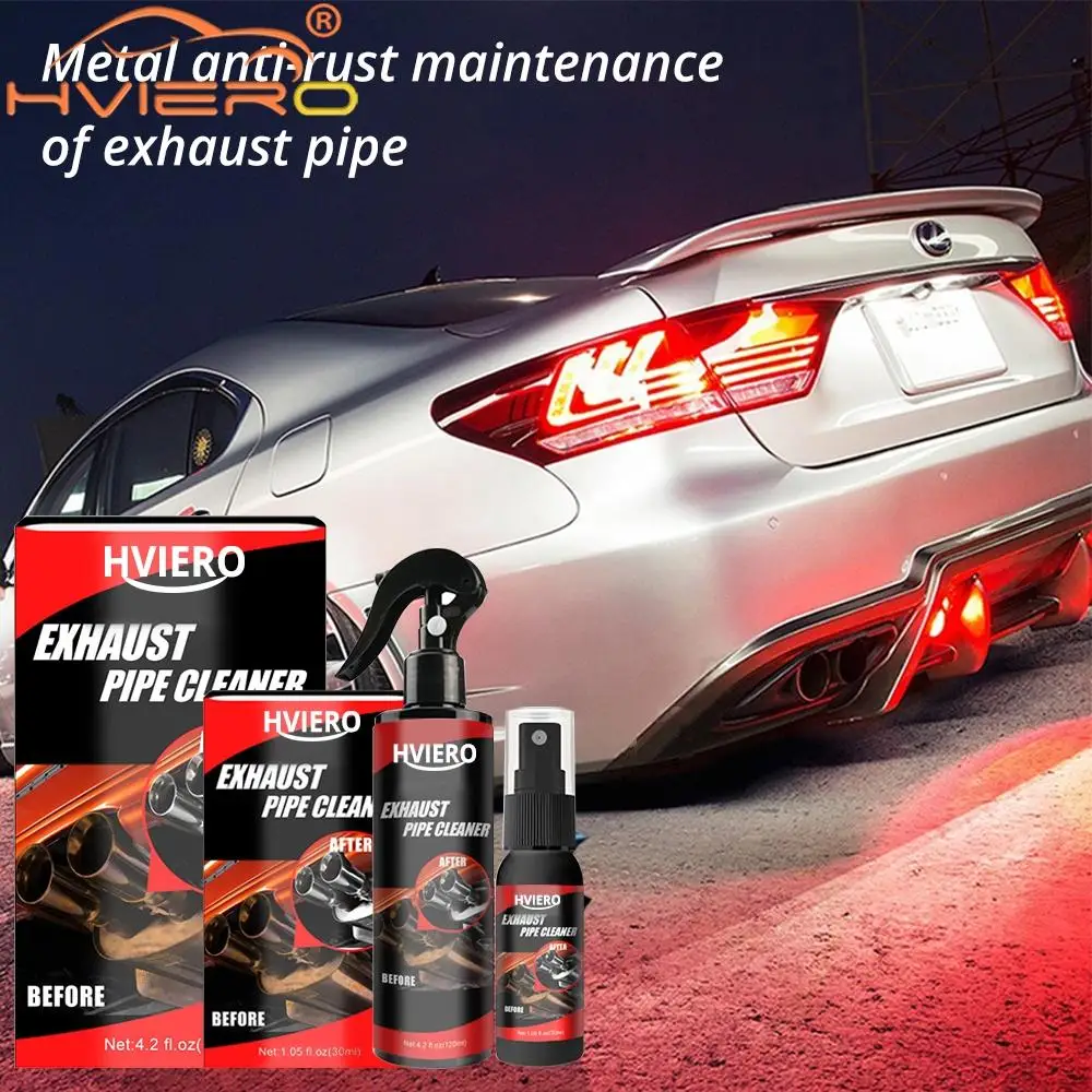 30ml 120ml Remover Rust Car Exhaust Pipe Anti-Rust Spray Metal Surface Cleaner Multi-Purpose Maintenance With Sponge Brush Clean