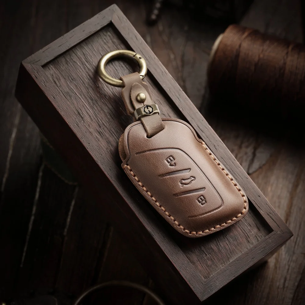

Leather Car Key Fob Case Cover For MG 4 2023 Mg4 Ev MG HS GT ZS EV ZX MG5 MG6 for Roewe RX3 RX5 RX8 ERX5 I6 I5