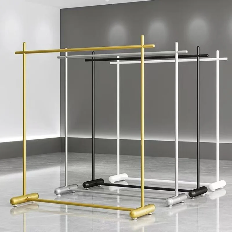 

Custom. New Floor-Standing Rack Side Hanging Display Stand Women's Clothing Store Clothes Rack Iron Clothes Rack Rack Men's Clot