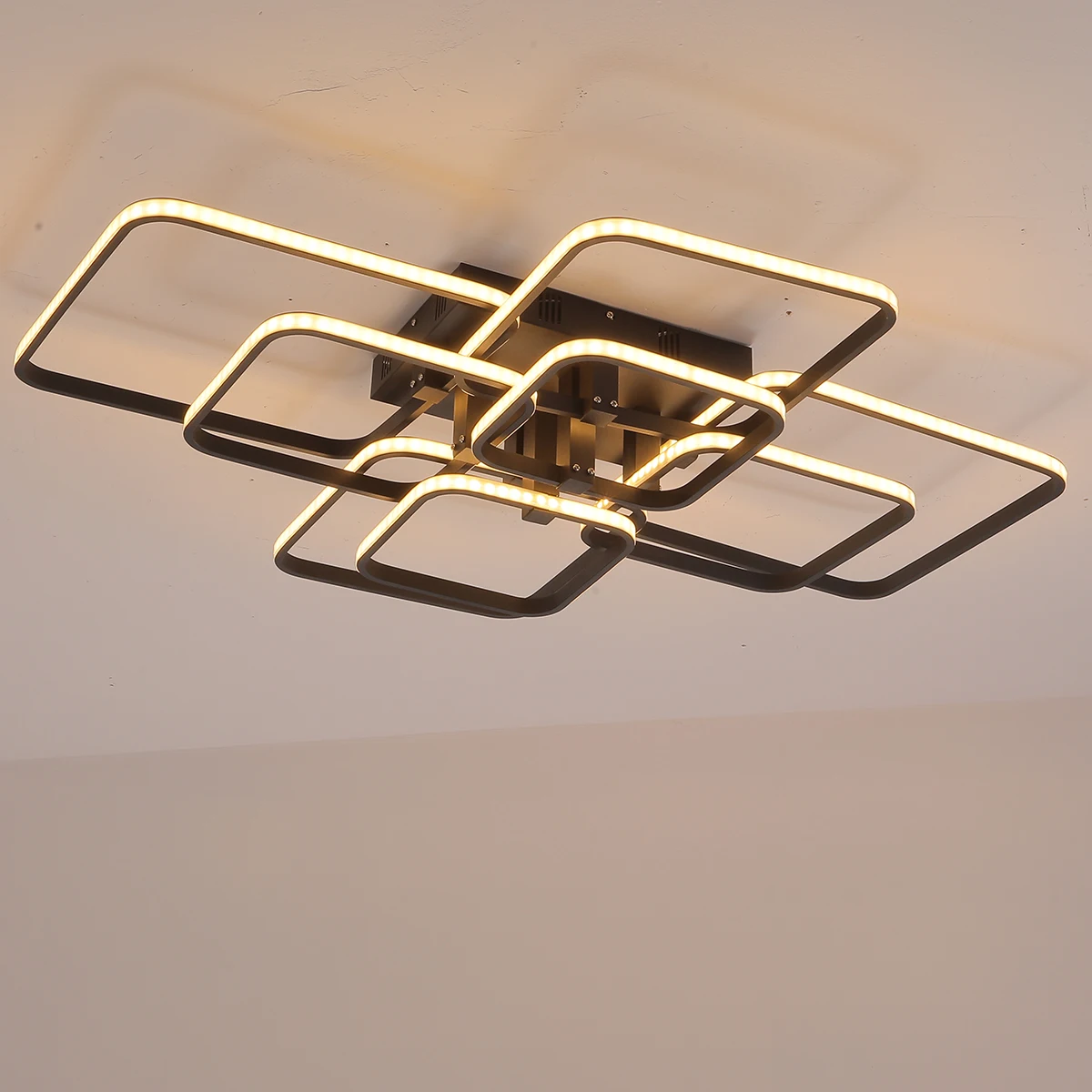 NEO Gleam Rectangle Acrylic Aluminum Modern Led ceiling lights for living room bedroom AC85-265V White Ceiling Lamp Fixtures