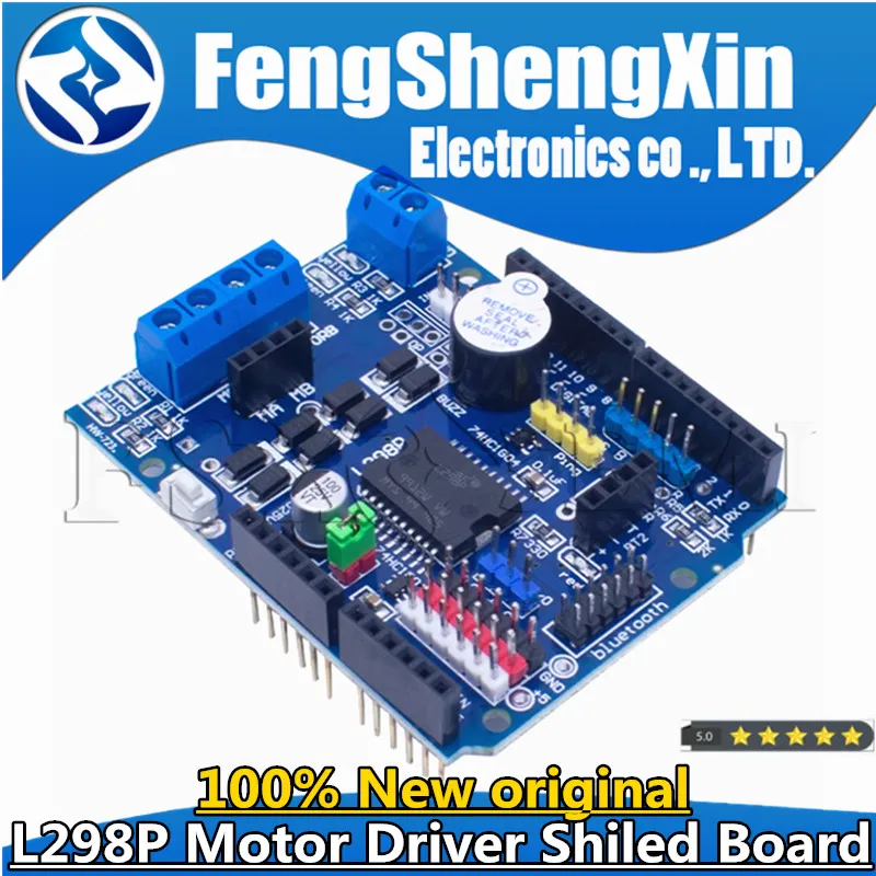 L298P Shield R3 DC Motor Driver Shiled Board Module 2A Dual Full Bridge H-Bridge 2 Way For Arduino UNO r3 Relay 5V 12V