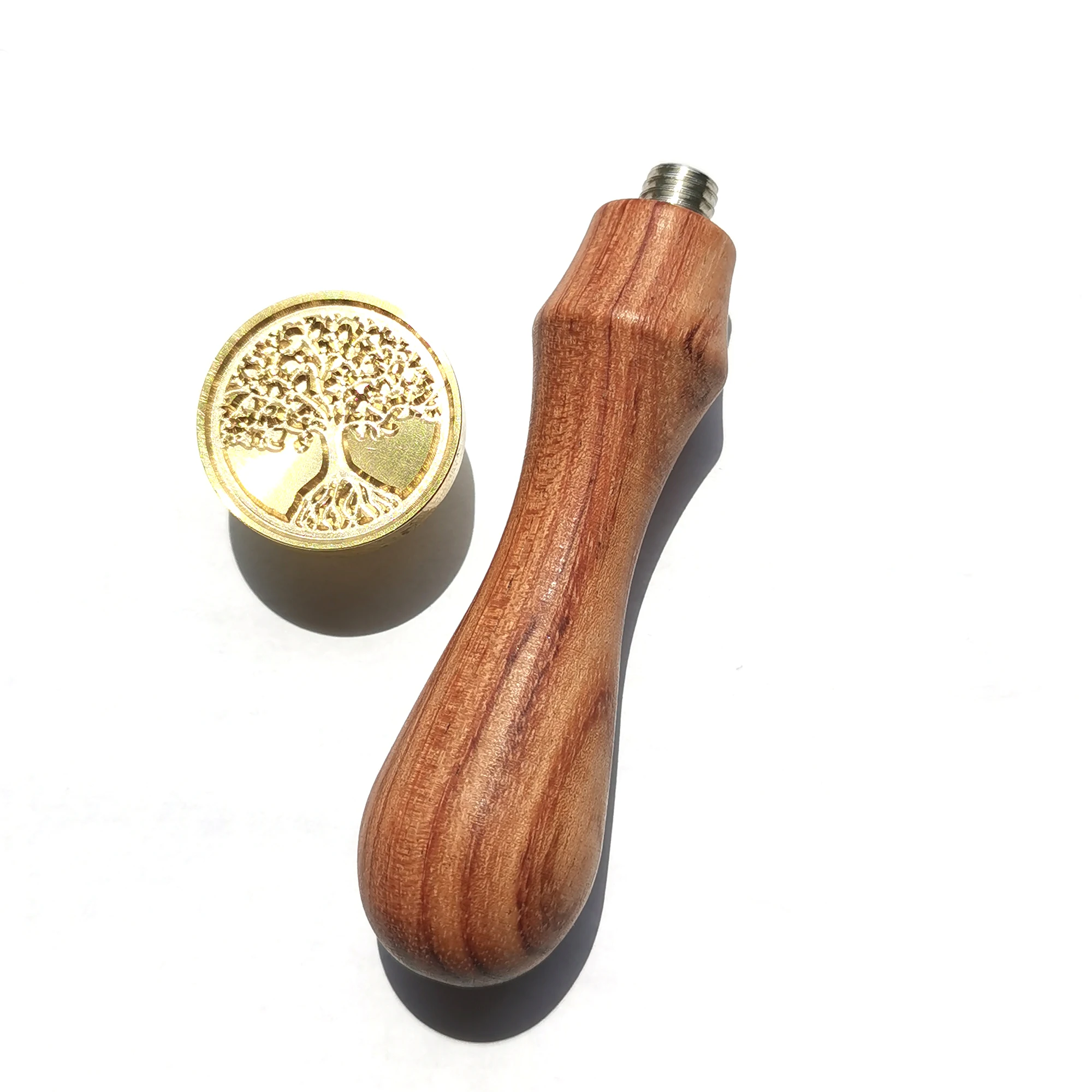 

Natural LIFE tree Green Plant wax seal stamp head wood handle,Scrapbooking DIY Ancient Seal Retro Stamp,Vintage High Quality