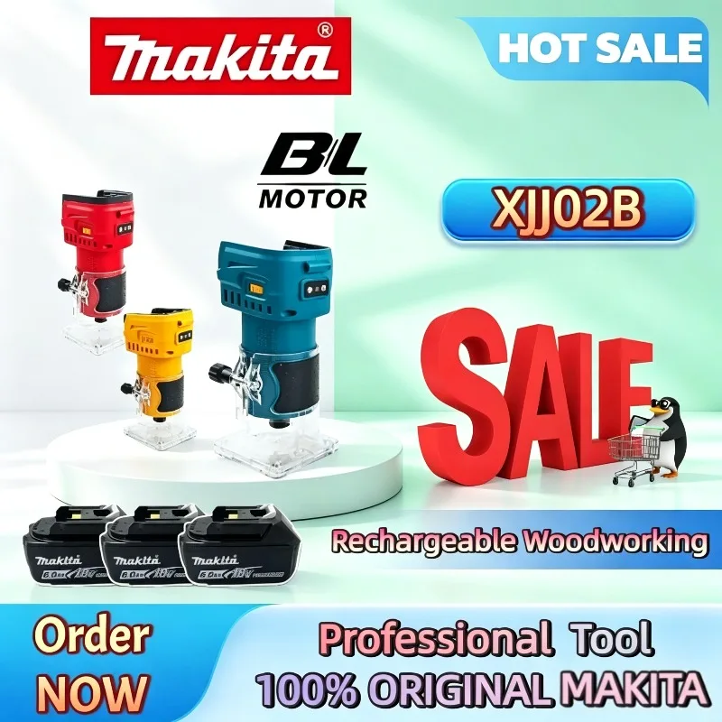 

Professional Household Electric Wood Trimming Machine 2026 New Makita Brushless Cordless Rechargeable Woodworking 18V Power Tool