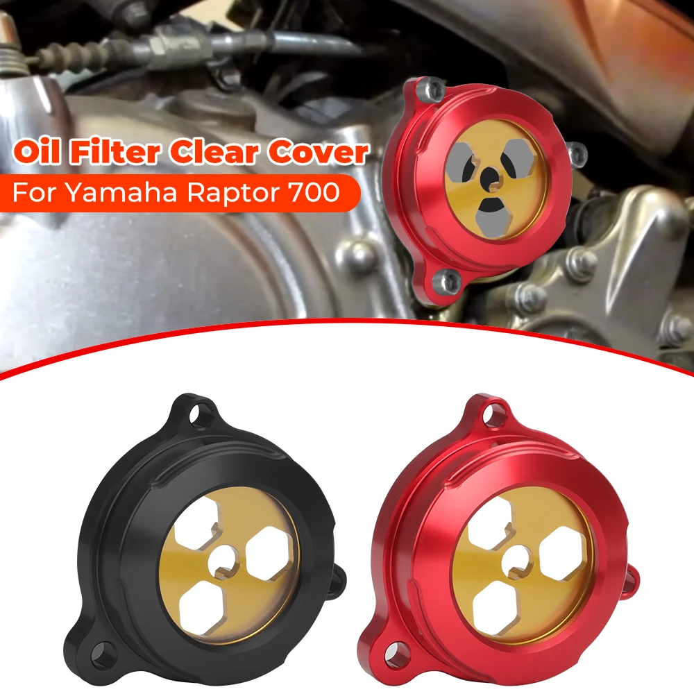 

ATV Oil Filter Cover Guard Cap Protector Protection For Yamaha Raptor 700 2006-2024 Raptor 700R 2011-2023 YFM700 YFM700R