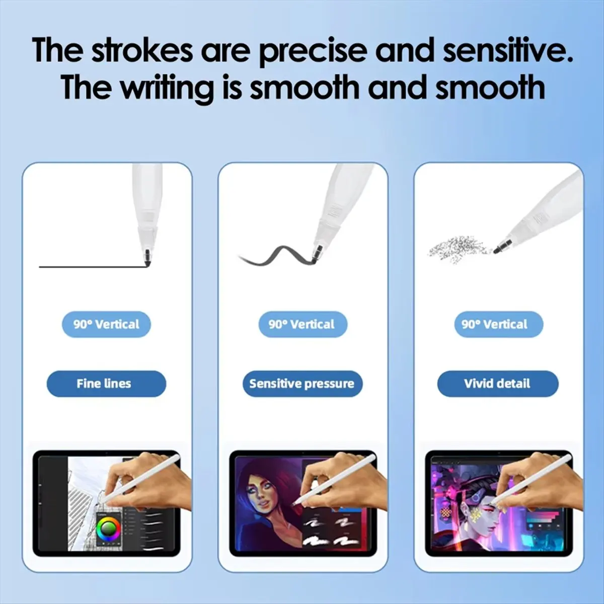 Suitable Wear-Resistant Fine Point Precise Control Stylus Pen Tips for Apple Pencil HB Double-Layered Replacement Nib A