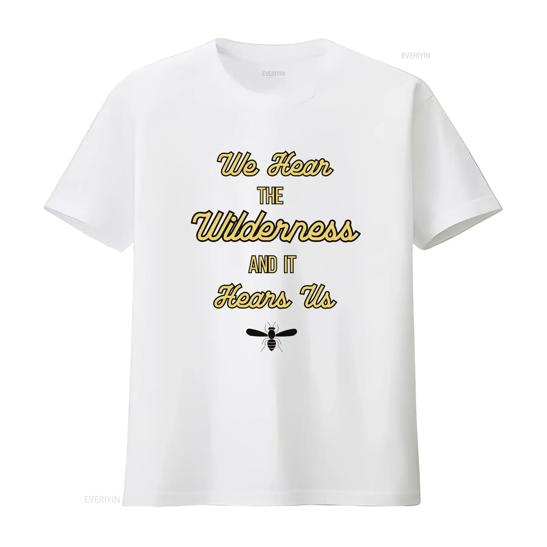 YellowJackets T Shirt We Hear The Wilderness And It Hears Us Yellowjacket Dad s Mom vintage Washed graphic Stylish