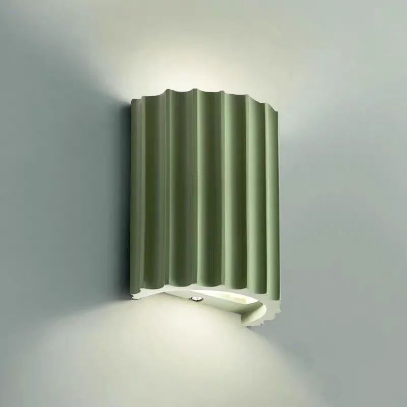 

French Retro Wall Lamp Carved Design for Living Room Backdrop Corridor Light Nordic Modern Cream Style Bedroom Lights Wall Decor