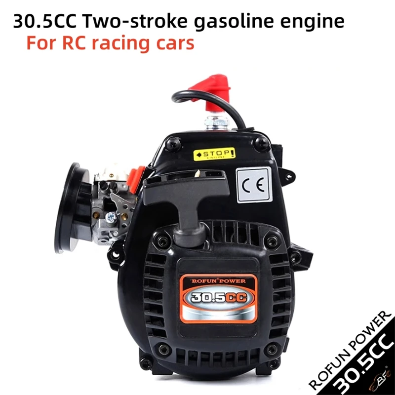 Two-stroke Gasoline Engine For 1/5 Fuel RC Car ROFUN Small Model High-power 4-point fixed Power Engine 30.5CC R305