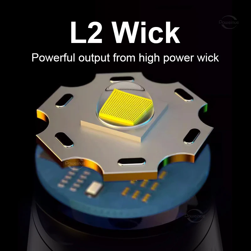 High Power Mini Torch LED Flashlight Portable USB Rechargeable Flashlights Hard Light Camping Lantern Waterproof Long Range Lamp