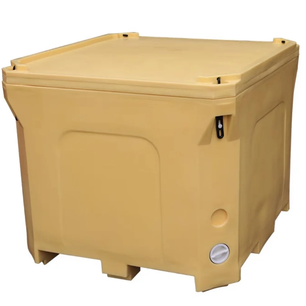 330L Thermal Storage Box Insulated Rotomolded Plastic Live Fish Transportation Container For Food Storage