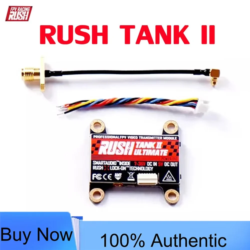 

RUSH TANK II V2 5.8G 48CH Raceband PIT/25-800mW 2-8S VTX for FPV Racing Freestyle Nazgul5 Tyro129