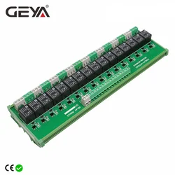 GEYA 16 Groups 1SPDT 1NC1NO Relay Module for AC DC 5V 12V 24V PLC Relay Board 12V 10A Electromagnetic Relay