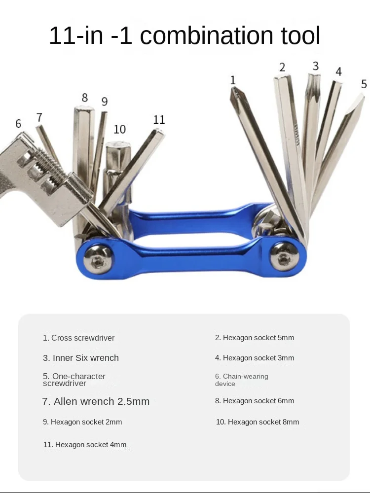 AliExpress Multifunction 11 In1 Bicycle Repairing Set Bike Bike Repair Tool Kit Wrench Screwdriver Chain Hex