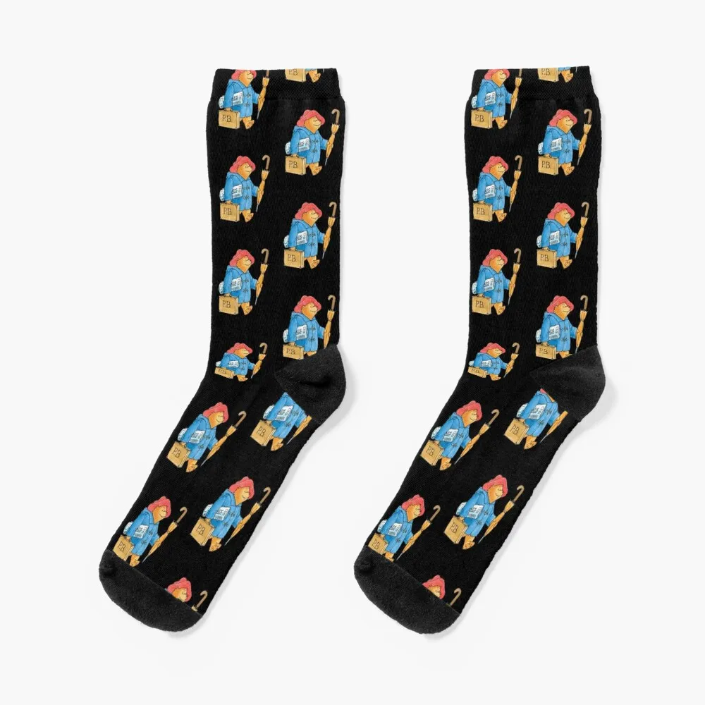 

Paddington Bear Britsh Design 41 Classic Style Trending Graphic For Boys Movie Movie T Cool Movie Socks Rugby Male Socks Women's