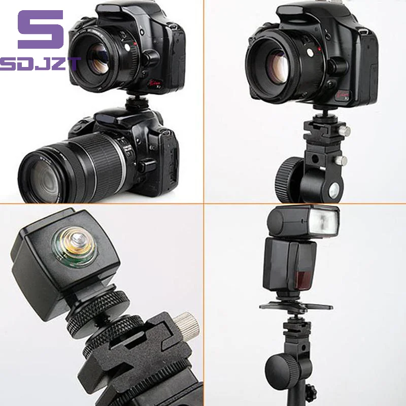 1/4 Double Conversion Screw Flash Metal Hot Shoe Mounts Camera Flash Adapter Upgrade Photography 2-in-1 General Components Tools