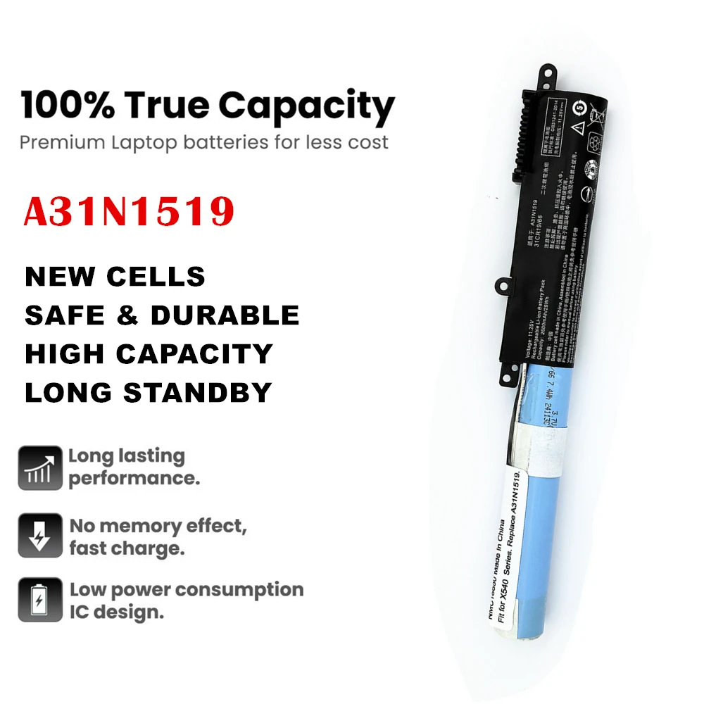 A31N1519 11.25V Laptop Battery For ASUS X540 X540L X540LA X540LJ X540LJ X540SA X540SC X540YA A540 A540LA F540 R540S R540SA 5