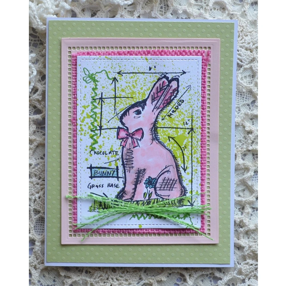 Easter Blueprint Spring Sprung Clear Stamp Tattered Sparrow Rubber Stamps Silicone Stamps for DIY Scrapbooking Photo Album Card