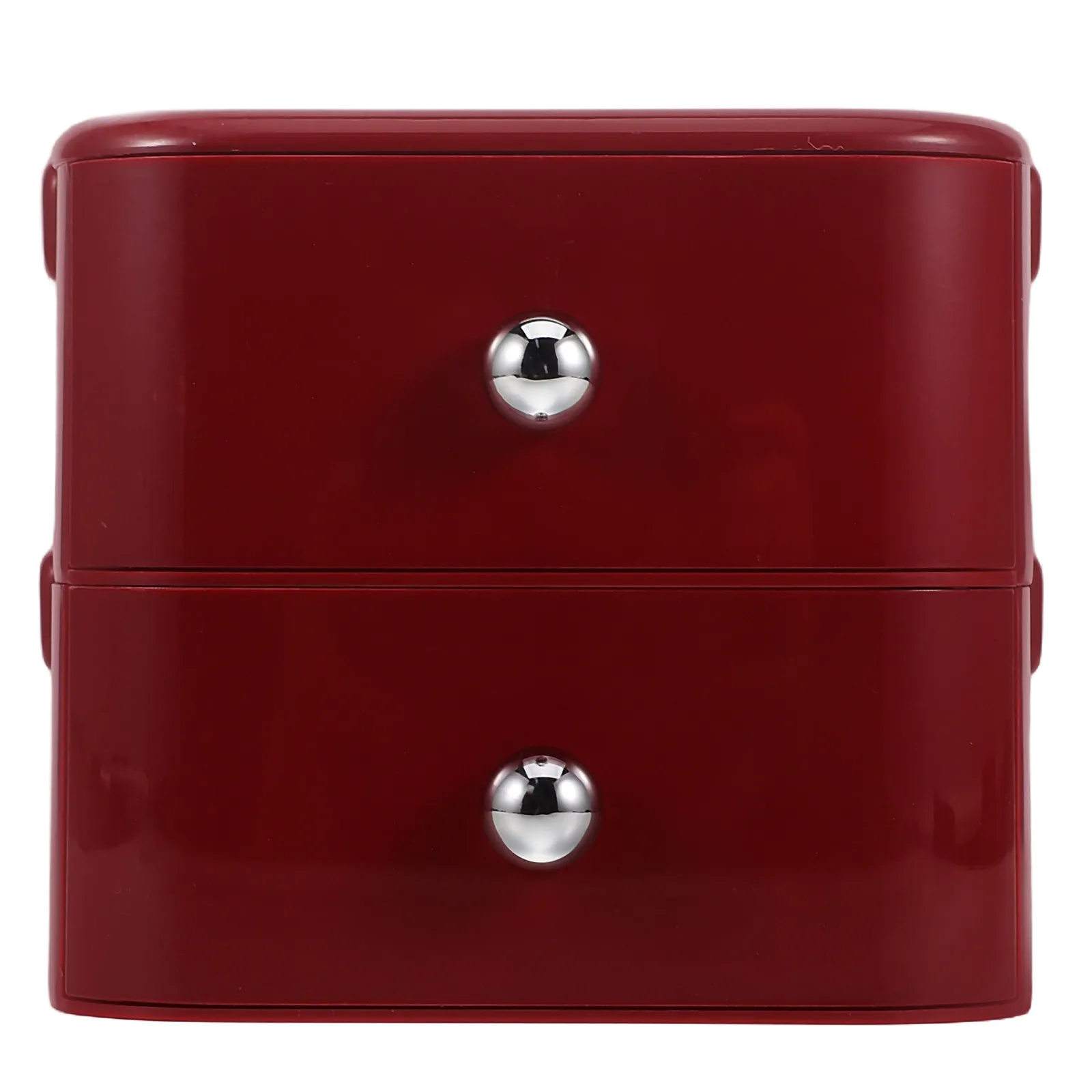 

Двухуровневый органайзер для накладных ногтей и украшений, портативный, элегантный дизайн, защита от пыли