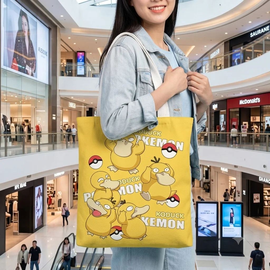 Pikachu Canvas Tote Bag Cute A - Anime Merch Shopping recension och pris