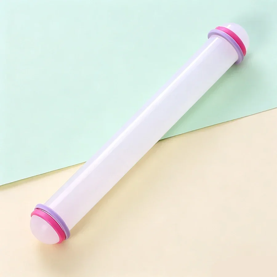 9 Inch Non-Stick Rolling Pin Smooth Pastry Roller for Fondant Gum Paste Cookie Dough DIY Cake Decorating Baking Tool