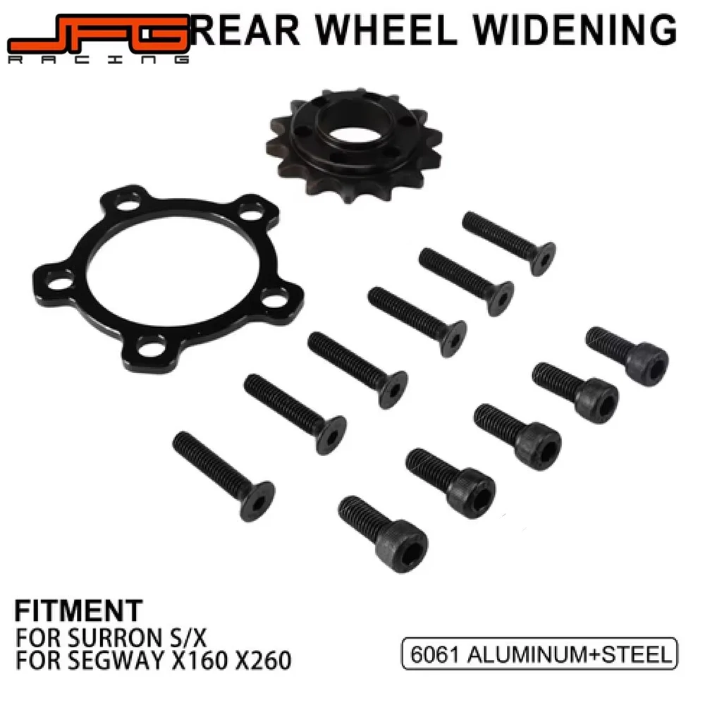

Motorcycle Rear Wheel Widening Wider Parts Chain Sprocket Screw For SURRON Lightbee Ligt Bee S X SEGWAY X160 Electric Dirt Bike