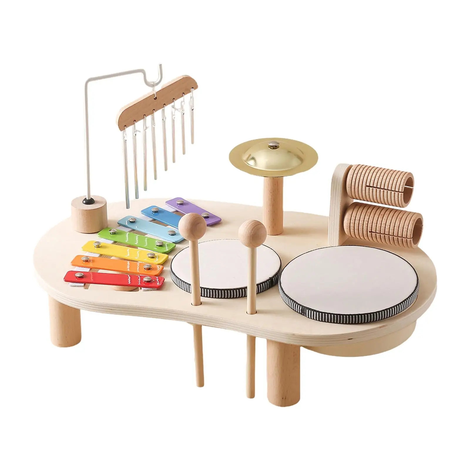Ensemble de batterie Xylophone, jouets éducatifs sensoriels, Coordination œil-main, Instrument de musique créatif, jouet d'apprentissage pour enfants