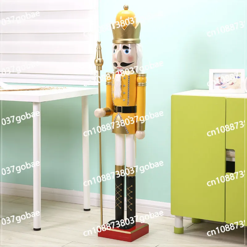 Cafe Decorative Ornament 120cm Nutcracker Puppet Soldier Ornament, Nordic Home, Hotel