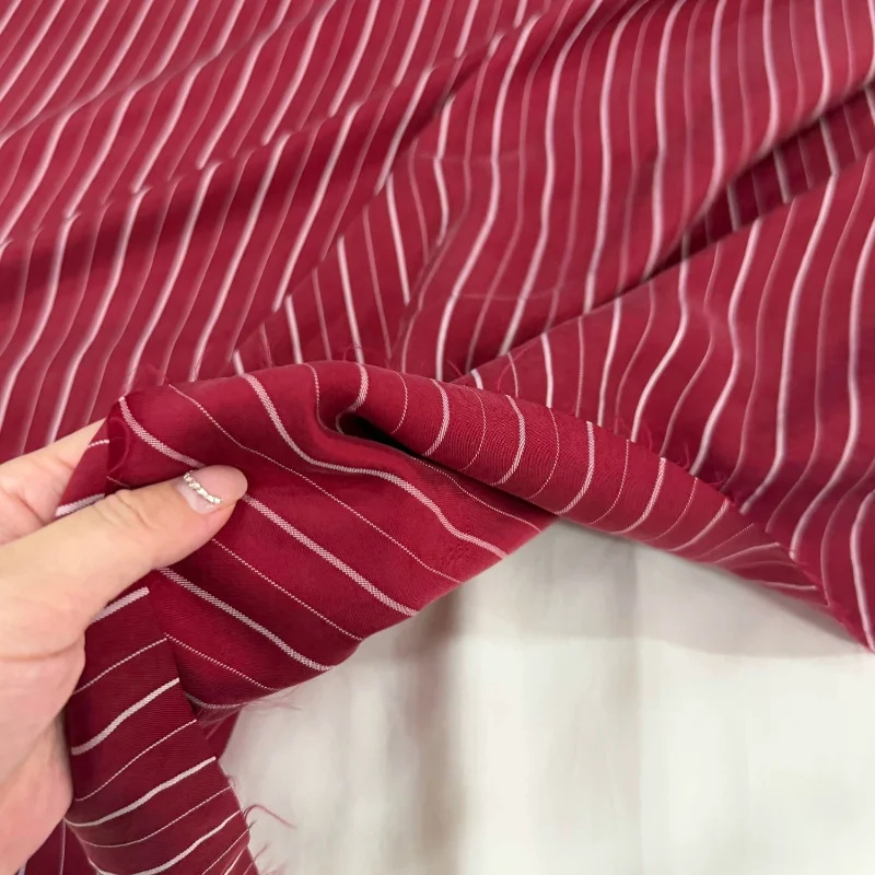 Ткань винно-красная в вертикал – обзор и цена Textile For Sewing