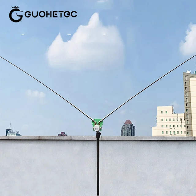 GUOHETEC DP200 PMR-171 7MHz-54MHz Antena HF Krótkofalowa Przenośna Antena Dipolowa do komunikacji Szerokopasmowa Zamiennik Anteny GP