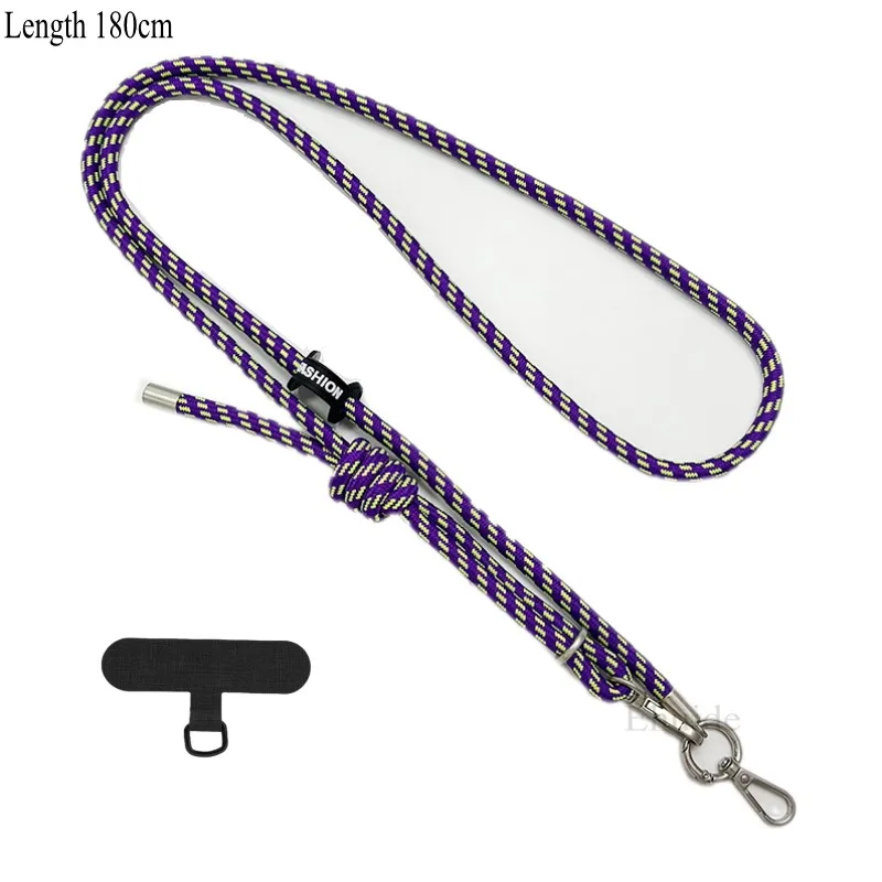 

Многофункциональный ремешок для телефона для путешествий на открытом воздухе длина 180 см регулируемый ремешок через плечо ремешок на запястье для защиты от потери мобильного плечевого ремня