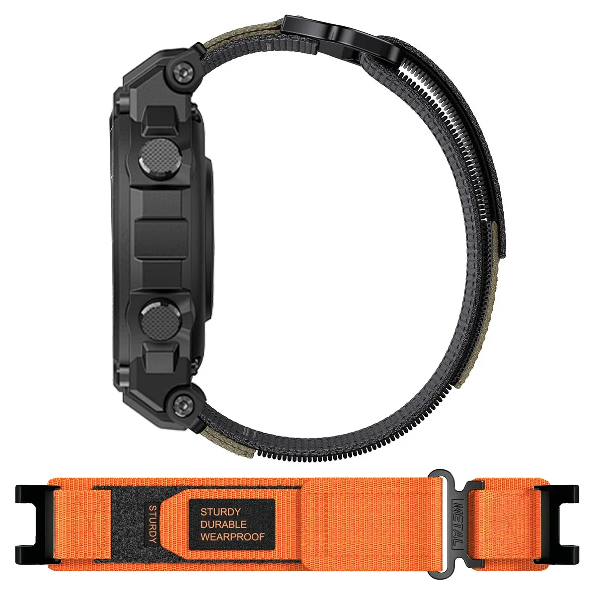 Nylon Loop Strap for Huami Amazfit T-rex 2 3 Ultra Watch Band for Amazfit Trex Pro T Rex Tyrannosaurus Smartwatch Sport Bracelet