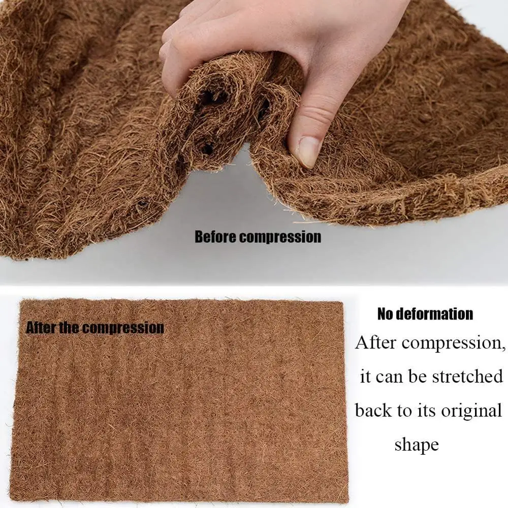 Reptile Carpet Natural Coconut Fiber Coir Tortoise Mat for Pet Terrarium Liner Reptile Supplies Lizard Snake Chamelon Turtle