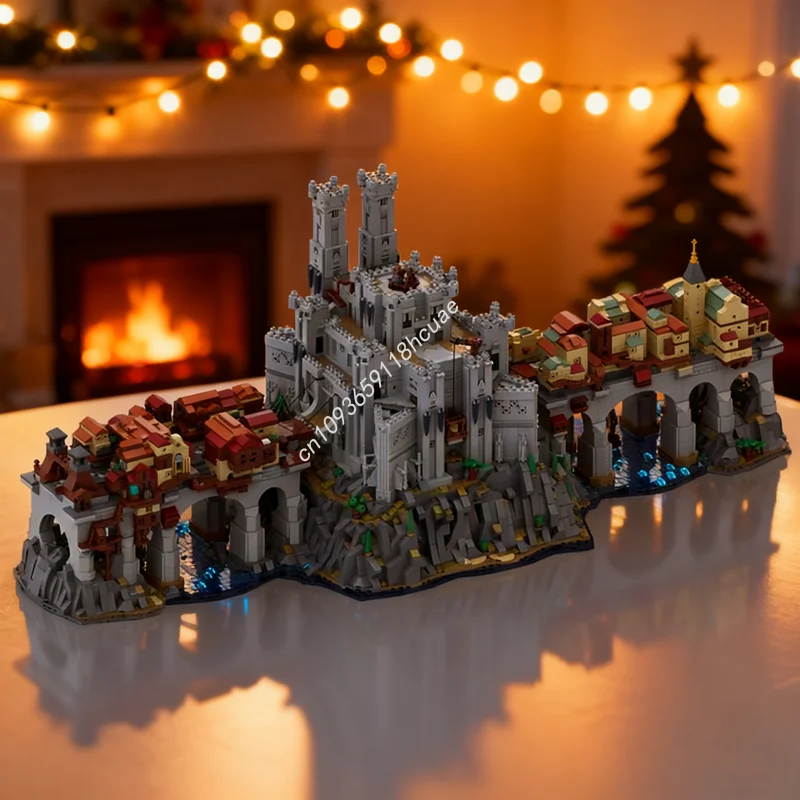 

9530pcs MOC Wyrm S Crossing Baldurs Gate 3 Architectureed Model Christmas Gift Building Toy Blocks Assemble DIY Idea Brick Kids