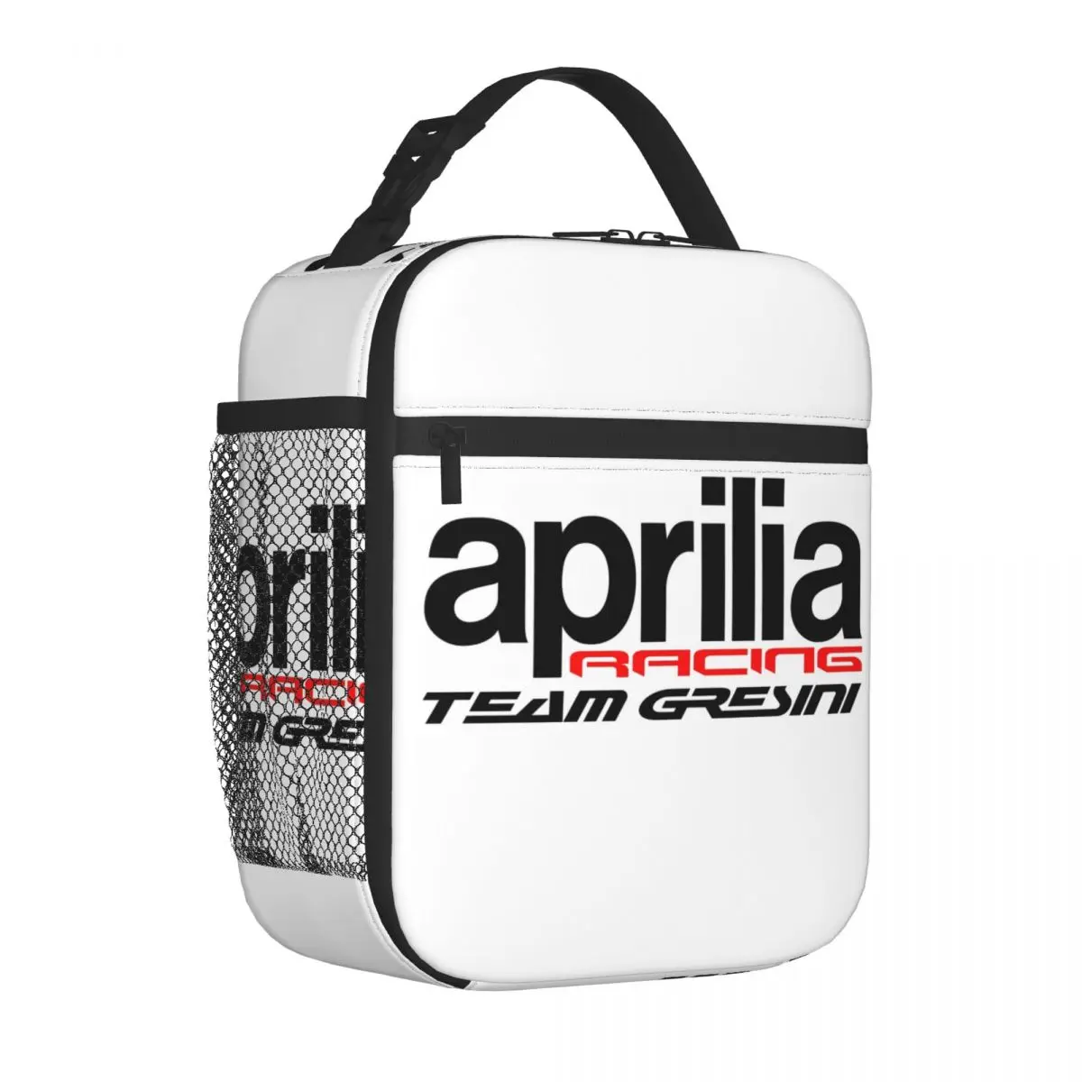 Aprilia Italy Racing Logo Insulated Lunch Bag for Work School Motocross Resuable Thermal Cooler Bento Box Women Kids