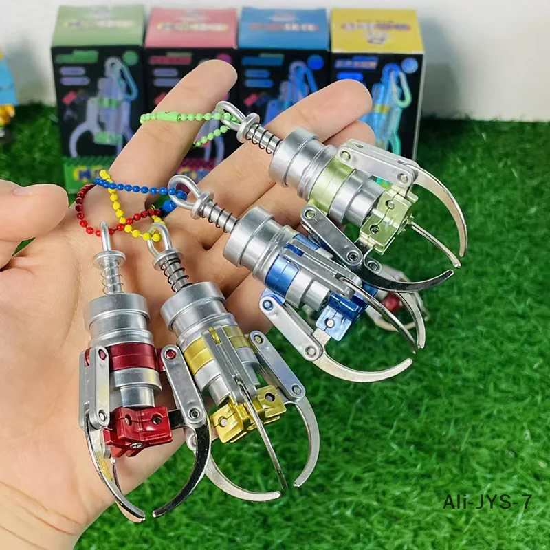 

Creative Press Type Catch Dolls Claw Model Keychain Mini Simulation Claw Machine Decompression Keychain Backpack Pendant