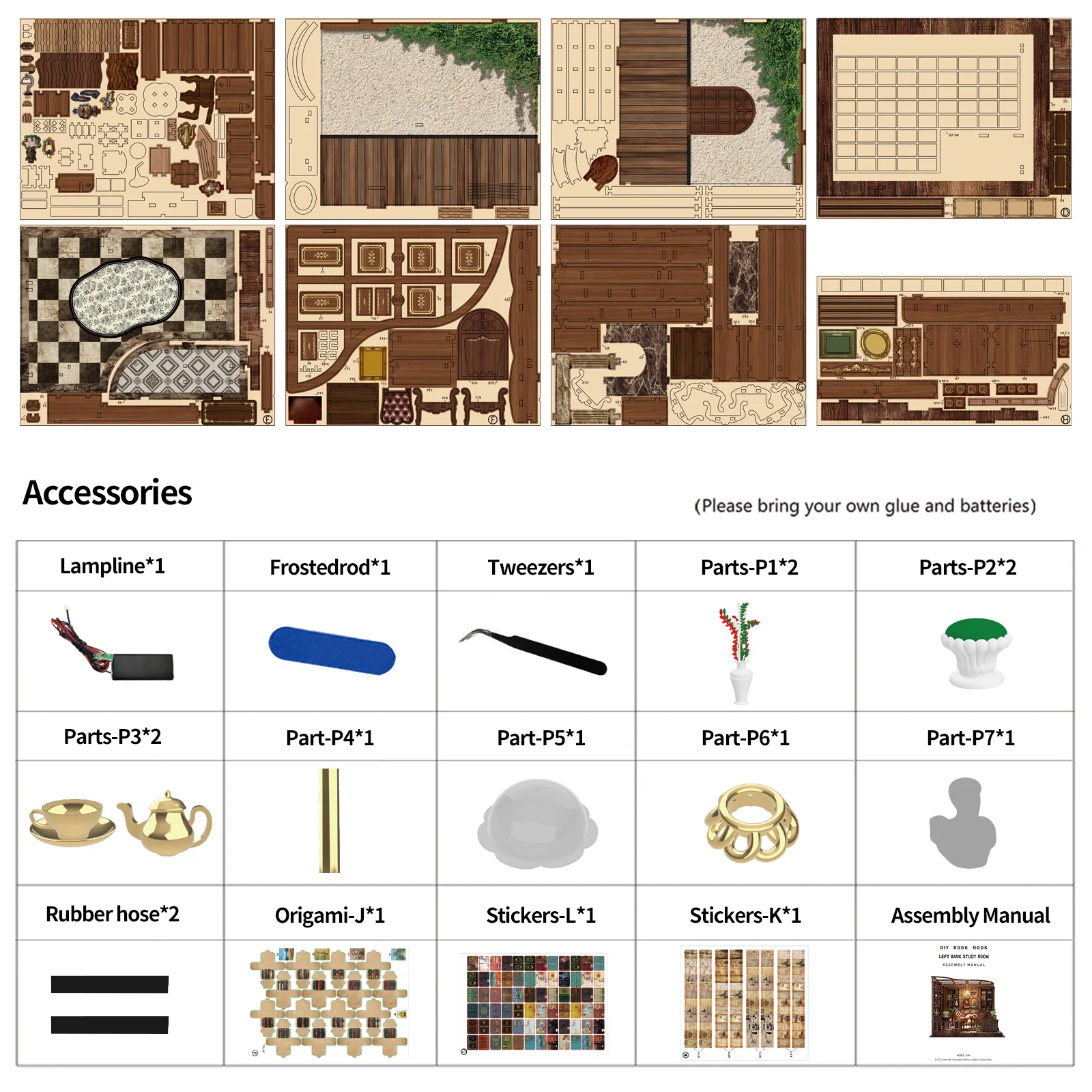 لتقوم بها بنفسك مجموعات بناء خشبية مصغرة ثلاثية الأبعاد البنك الأيسر غرفة الدراسة كوخ بيوت الدمى مع الأثاث كازا بيت الدمى لهدايا الأصدقاء #6