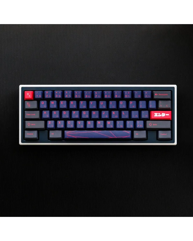 Keycap 134 key PBT material Original height Five-sided sublimation process Suitable for a variety of mechanical keyboards