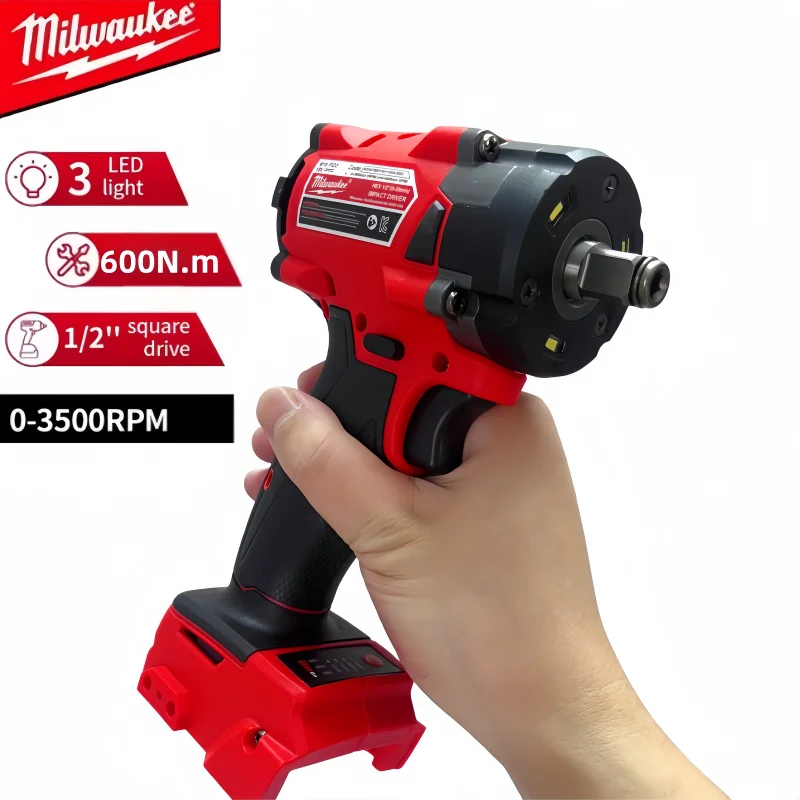 

Milwaukee Impact Driver Compact Electric Driver 18V Lithium Battery Brushless Battery Screwdrivers Impact Drill High Torque Tool