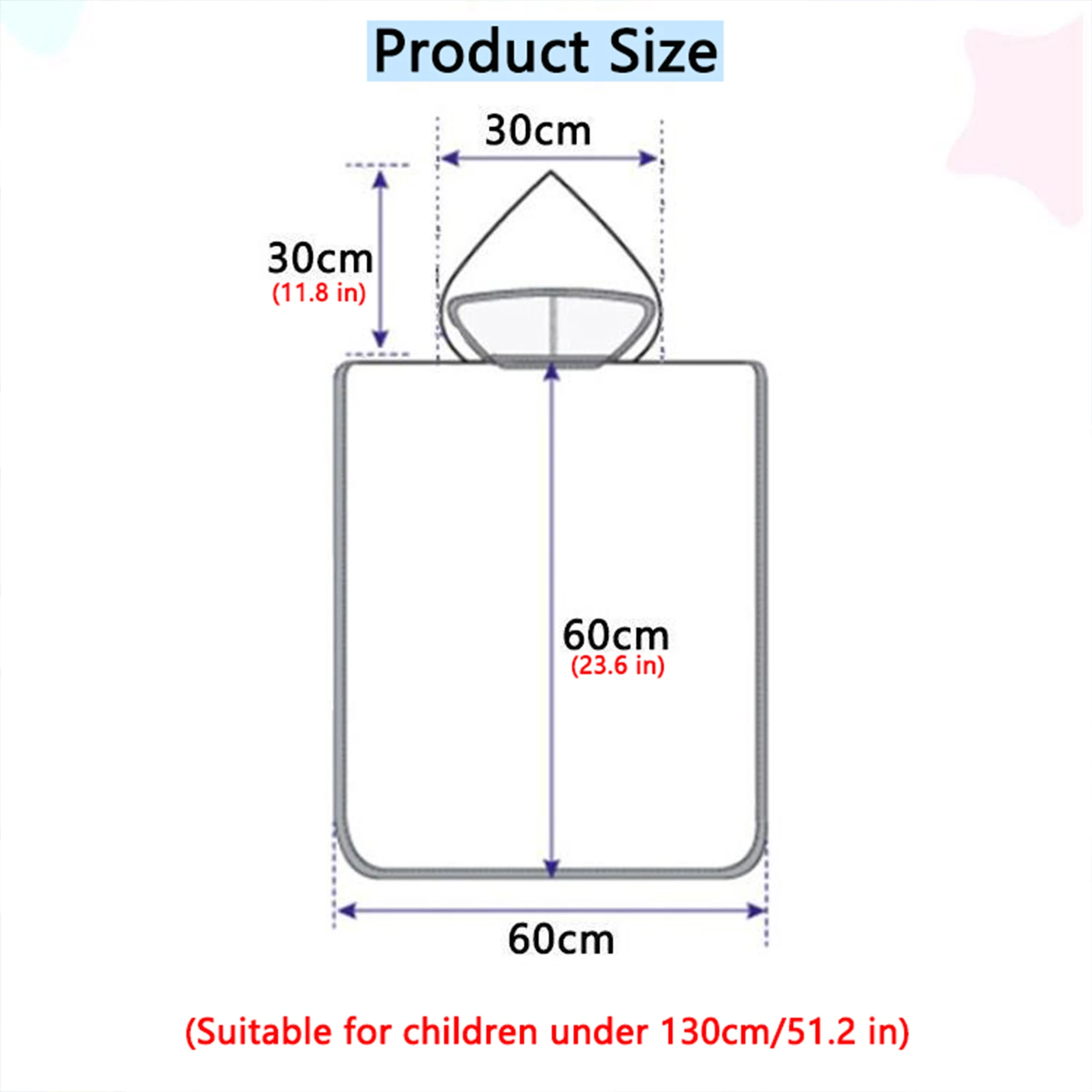 Children's Bathrobes Quickly Absorb Water Thickened Insulation Cartoon Hooded Child's Cloak Baby Sleeping Robe Beach Party Towel