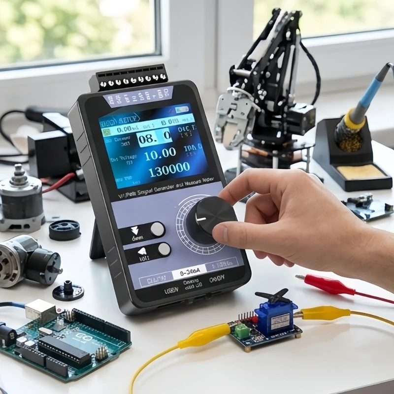 Industrial Output Meter with Color Display, Current Source Function, Output and USB 5V Input for Control Circuit Work M4YD
