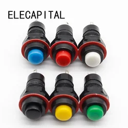 6pcs self-reset  Push Button Switch 10mm Self Return Momentary Push Button Switch