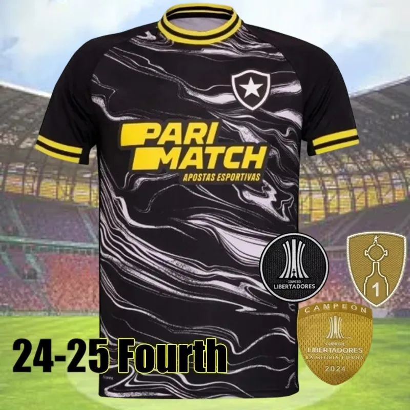 Kaus Pakaian Olahraga Sepak Bola Pria dan Wanita Dewasa Baru 25 Kaus Kasual Atasan Ukuran Besar Sejuk Cetak Digital 3D Botafogo