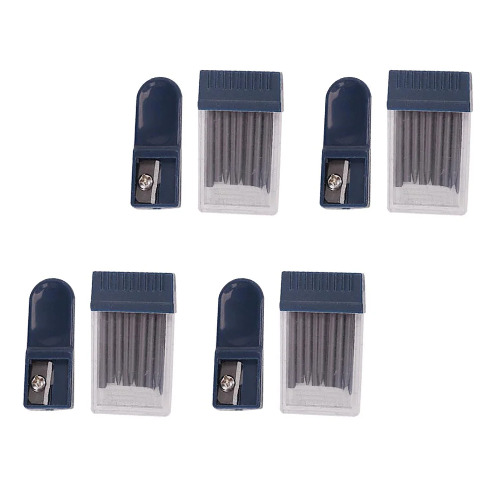 

4 Sets Lead Pencils Compass Refill Single Hole Sharpener Office Knife Sharpeners