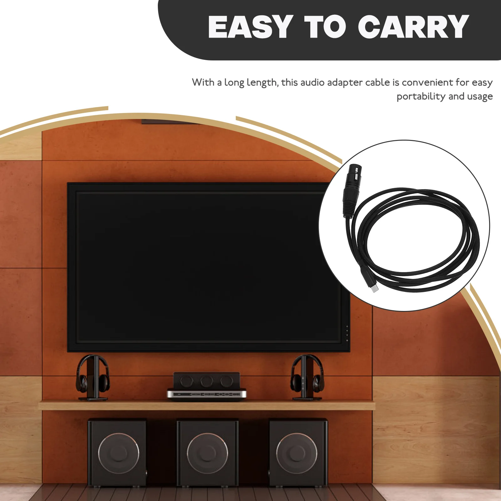 

TYPE-C to XLR Audio Cable 2M Black for Microphone Computer Laptop Tablet Copper Wire Long Connectors Reliable Performance