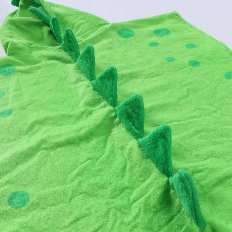 Hooded Dinosaur Ponchos Hooded Children's Bath Towel Kids Beach Towel Infant