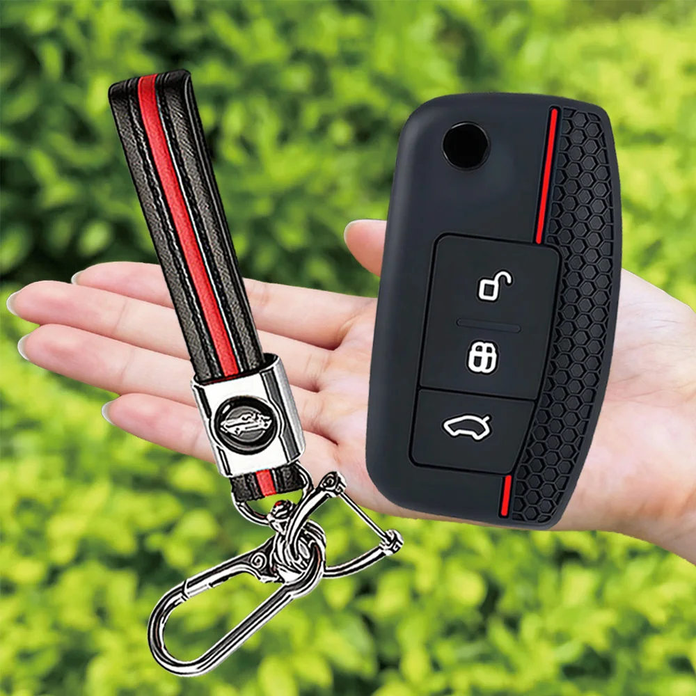Keychain car key case cover key holder for Ford Focus mk2 C Max S-MAX EcoSport Fusion Fiesta Mk7 Cowgar Mondeo 2 Mustang Mach