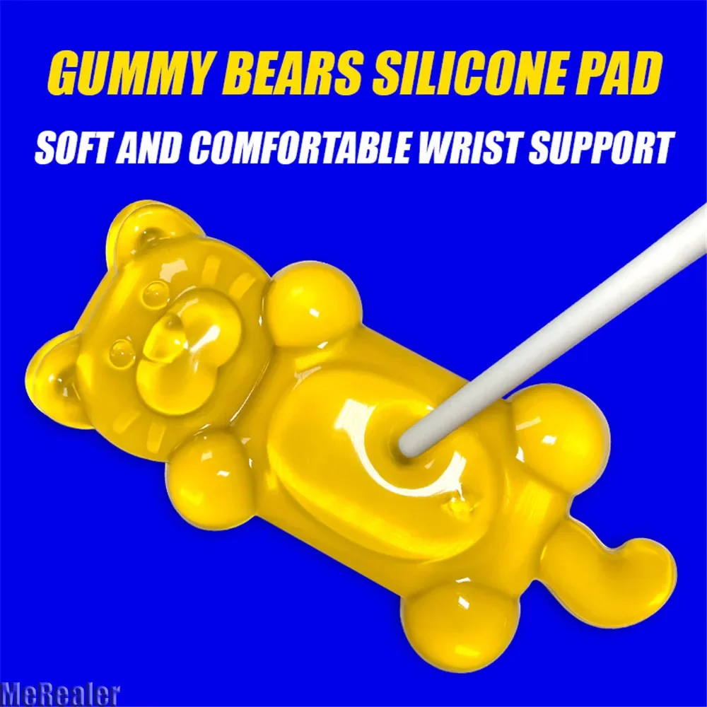 Jumbo Gummy Bear Shaped Mouse Pad Wrist Guard Non Slip Protection Hand Support Desktop Laptop Mouse Pad Wrist Rest