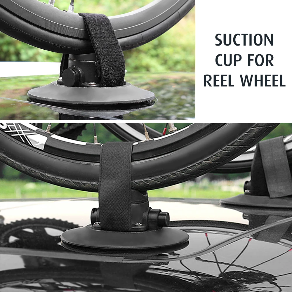 Bike Suction Roof Rack for Car Roof Top Sucker Quick Release Aluminum Alloy Bike Carrier Rack for 1 / 2 Bike