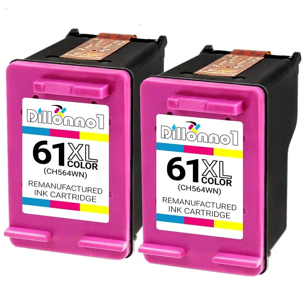 2pk # 61XL CH564WN Color para HP Officejet 2620 4630 4632 4634 4635